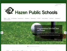 Tablet Screenshot of hazen.k12.nd.us