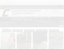Tablet Screenshot of carrollton.k12.oh.us