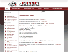 Tablet Screenshot of orleans.k12.in.us