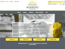 Tablet Screenshot of newberg.k12.or.us