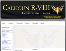 Tablet Screenshot of calhoun.k12.mo.us