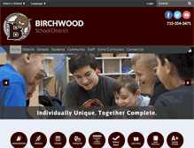 Tablet Screenshot of birchwood.k12.wi.us