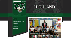 Desktop Screenshot of highlandelem.slp.k12.la.us