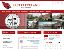 Tablet Screenshot of east-cleveland.k12.oh.us