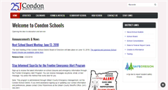 Desktop Screenshot of condon.k12.or.us