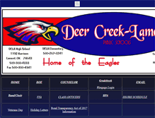 Tablet Screenshot of dcla.k12.ok.us