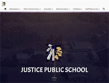Tablet Screenshot of justice.k12.ok.us