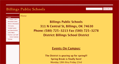 Desktop Screenshot of billings.k12.ok.us