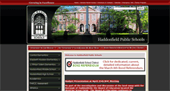 Desktop Screenshot of haddonfield.k12.nj.us