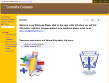 Tablet Screenshot of correll.wiki.farmington.k12.mi.us