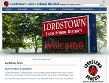 Tablet Screenshot of lordstown.k12.oh.us