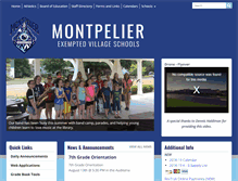 Tablet Screenshot of montpelier.k12.oh.us