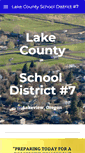 Mobile Screenshot of lakeview.k12.or.us
