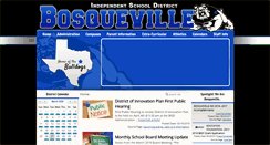 Desktop Screenshot of bosqueville.k12.tx.us