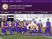 Tablet Screenshot of hobart.k12.in.us