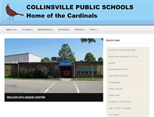 Tablet Screenshot of collinsville.k12.ok.us