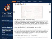 Tablet Screenshot of pontiac.k12.il.us