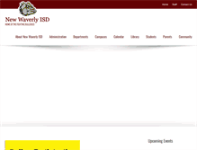 Tablet Screenshot of new-waverly.k12.tx.us