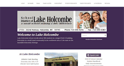 Desktop Screenshot of lakeholcombe.k12.wi.us
