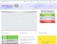 Tablet Screenshot of irvington.k12.nj.us