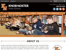 Tablet Screenshot of knobnoster.k12.mo.us