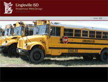 Tablet Screenshot of lingleville.k12.tx.us