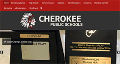 Desktop Screenshot of cherokee.k12.ok.us