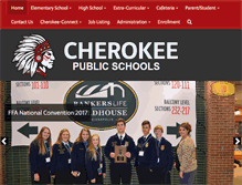 Tablet Screenshot of cherokee.k12.ok.us