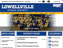 Tablet Screenshot of lowellville.k12.oh.us