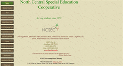 Desktop Screenshot of ncsec.k12.sd.us