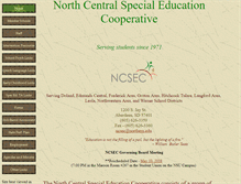 Tablet Screenshot of ncsec.k12.sd.us