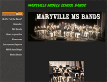 Tablet Screenshot of mmsband.maryville.k12.mo.us