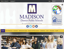 Tablet Screenshot of madisonschools.k12.mi.us