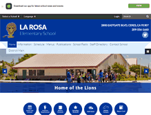 Tablet Screenshot of larosa.ceres.k12.ca.us