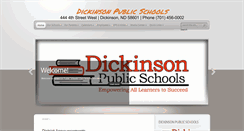 Desktop Screenshot of dickinson.k12.nd.us