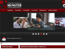 Tablet Screenshot of munster.k12.in.us