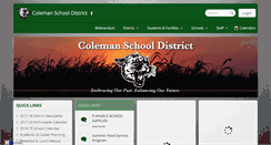 Desktop Screenshot of coleman.k12.wi.us