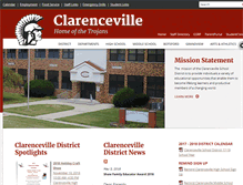 Tablet Screenshot of clarenceville.k12.mi.us