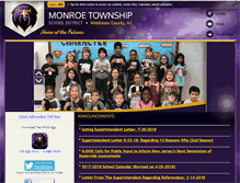 Tablet Screenshot of monroe.k12.nj.us