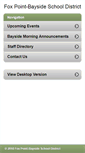 Mobile Screenshot of foxbay.k12.wi.us