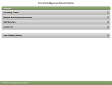 Tablet Screenshot of foxbay.k12.wi.us