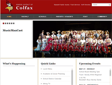 Tablet Screenshot of colfax.k12.wi.us