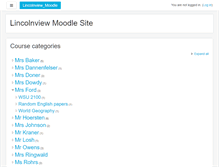 Tablet Screenshot of moodle.lincolnview.k12.oh.us