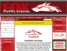 Tablet Screenshot of foxps.k12.ok.us