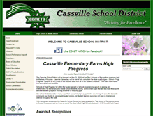 Tablet Screenshot of cassvillesd.k12.wi.us