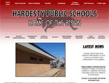 Tablet Screenshot of hardesty.k12.ok.us
