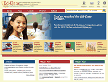 Tablet Screenshot of ed-data.k12.ca.us