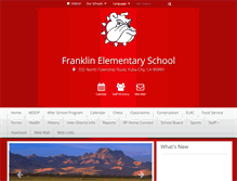 Tablet Screenshot of franklin.k12.ca.us