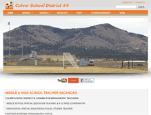 Tablet Screenshot of culver.k12.or.us