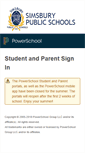 Mobile Screenshot of powerschool.simsbury.k12.ct.us